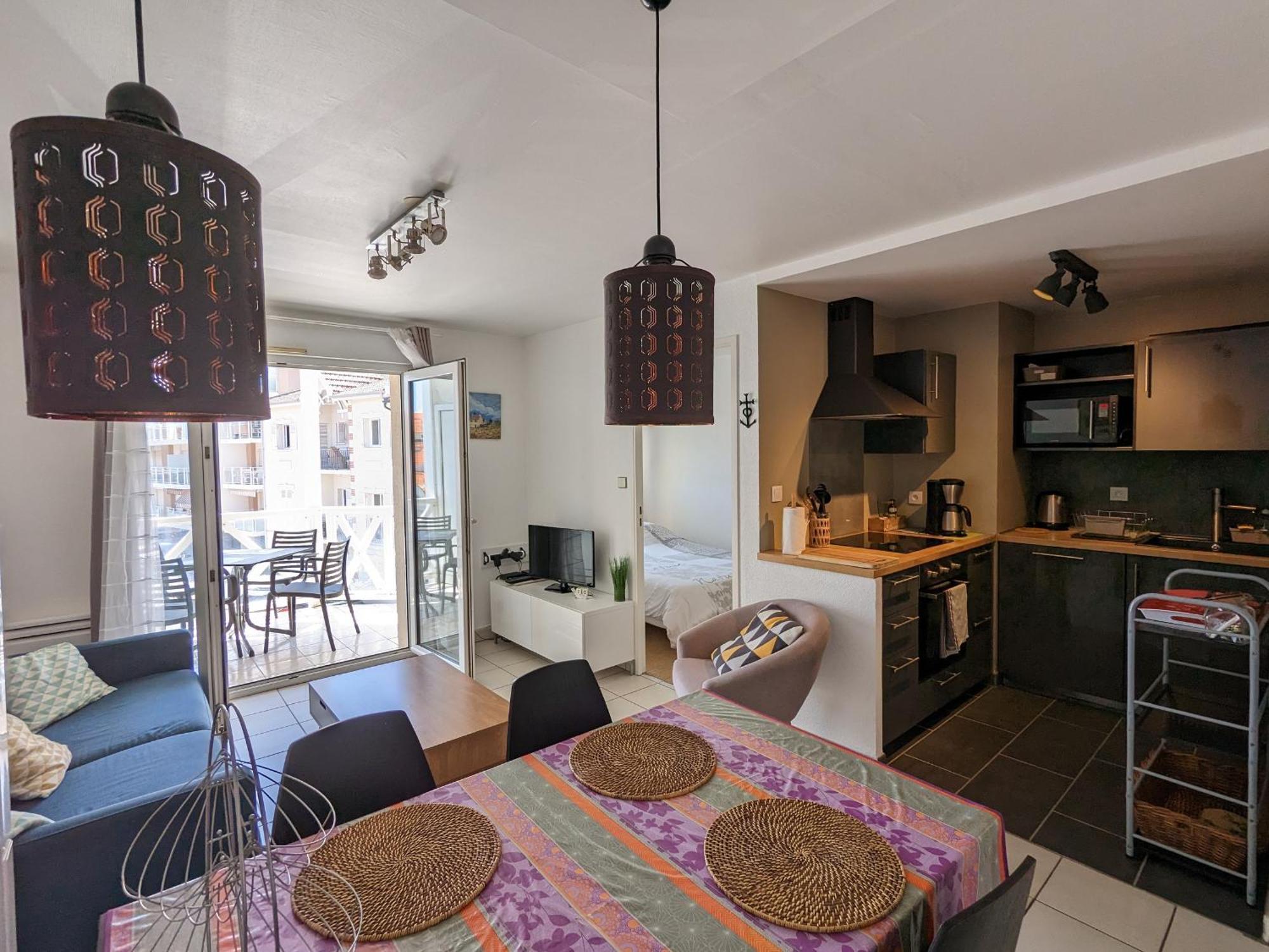 Arcachon Centre : Charmant T2 Avec Loggia, Parking Securise Et Proche Plage - Fr-1-420-61 Eksteriør bilde